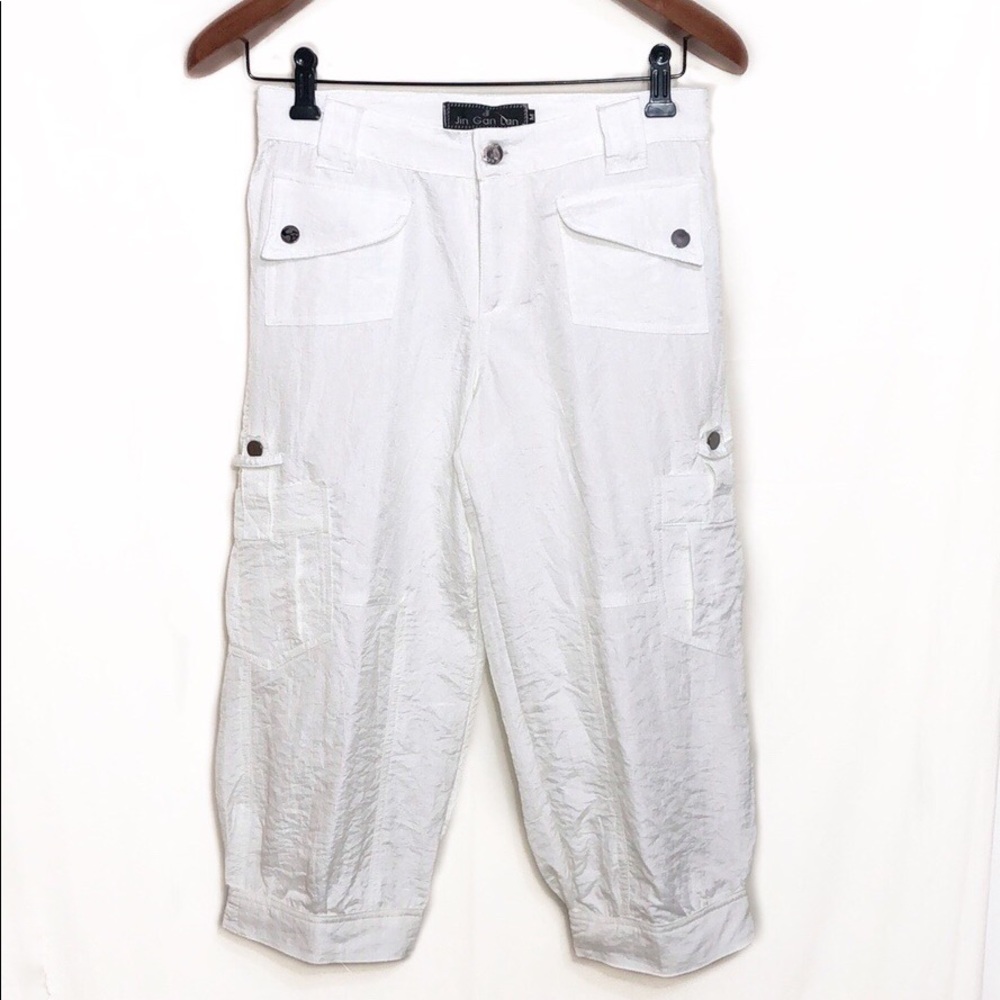 White Cargo Pants